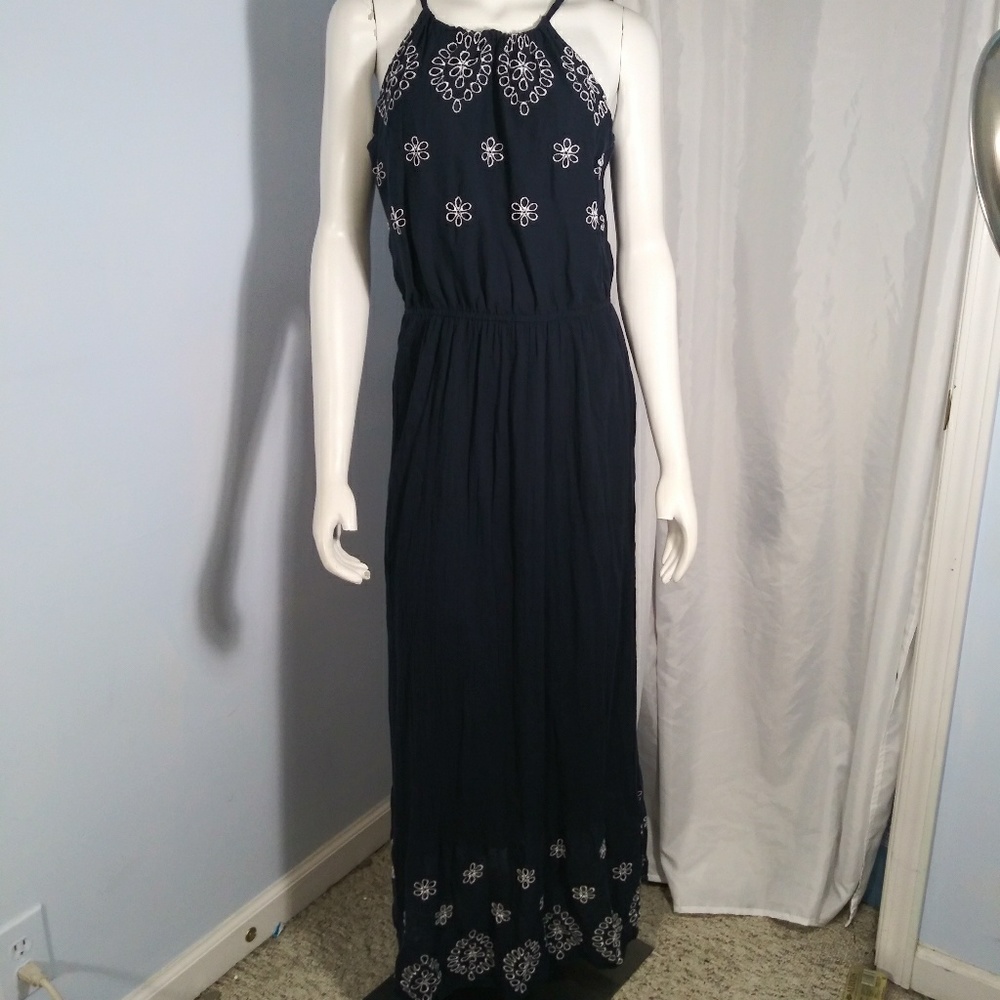 Old Navy blue and white dress